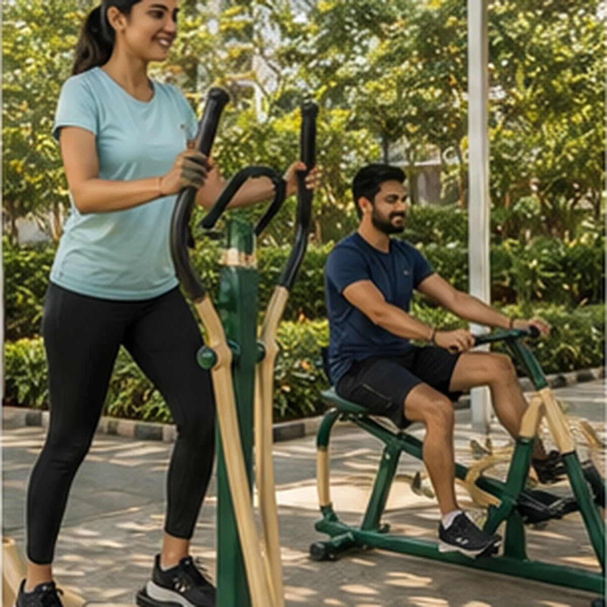 The fitness and wellness area at Mangeshi Universe